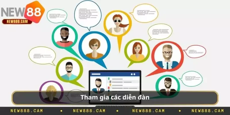 Tham gia các diễn đàn